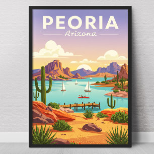 Poster Peoria Arizona vintage