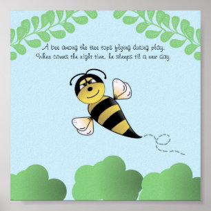 Poster Pépinière Bumble Bee ou Enfants