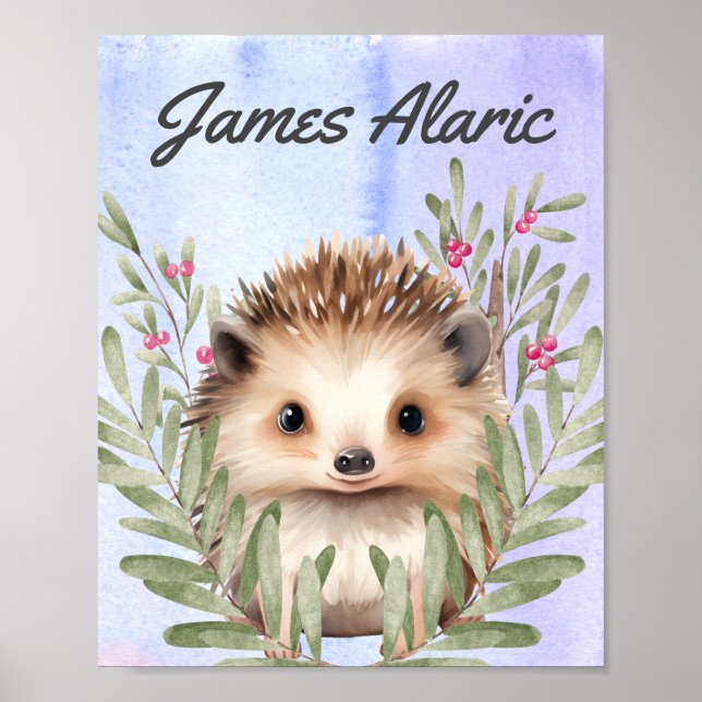 Poster Pépinière pour bébés personnalisable toile étirée (Devant)