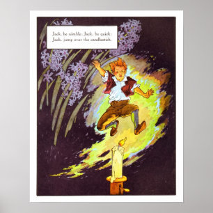 Poster Pépinière vintage - Jack be Nimble