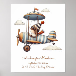 Poster Pépinière Whimsical personnalisée Art enfant et pl