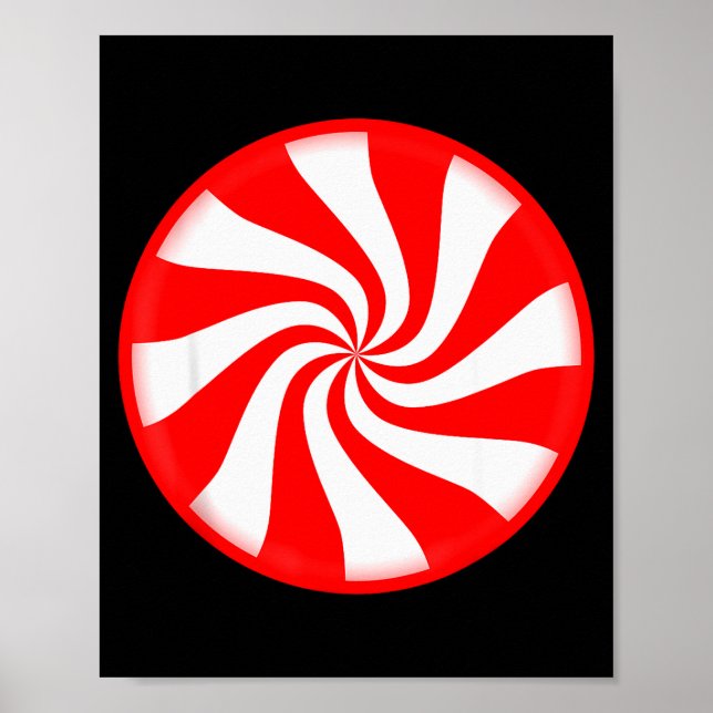 Poster Peppermint Candy Christmas  (Devant)