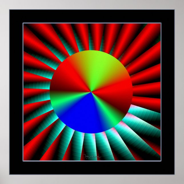 Poster Perception de la profondeur de distance (Devant)