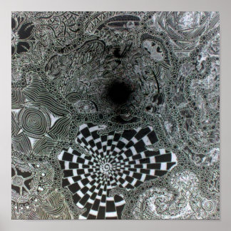 Poster Perception d'un trou noir