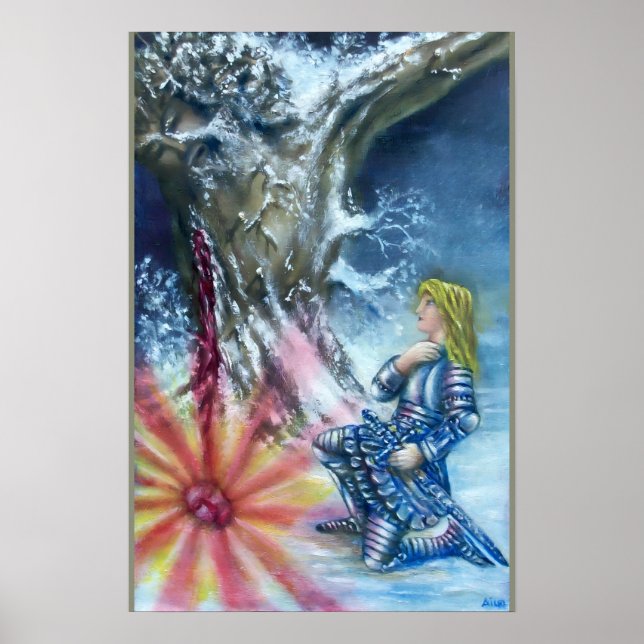 POSTER PERCEVAL ET VISION DU SAINT GRAAL (Devant)
