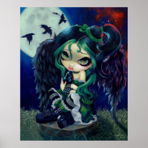 Poster Perched and Sat and Nothing More ART PRINT fairy