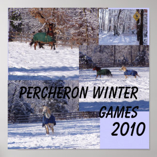 POSTER PERCHERON HITER GAMES, 2013