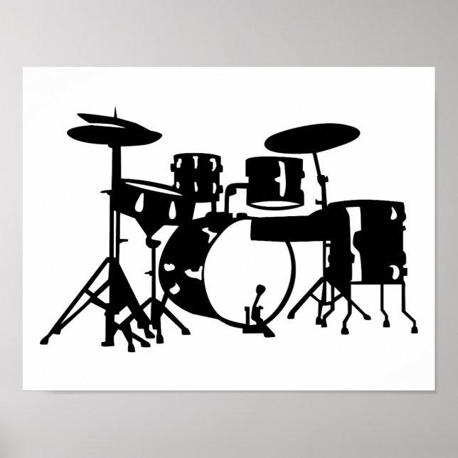 Poster Percussion de batterie (Devant)