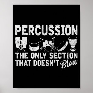 Poster Percussion de fanfare pour percussionniste batteur