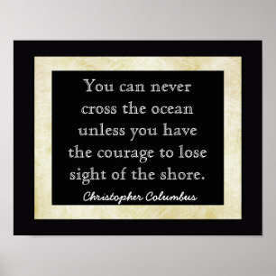 Poster Perdre La Vue Sur La Rive ~~ Columbus Citation _ I