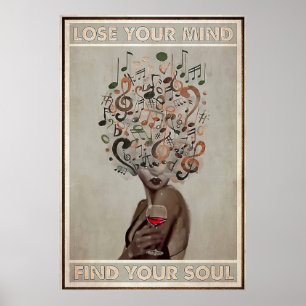 Poster Perdre votre esprit Trouver votre âme