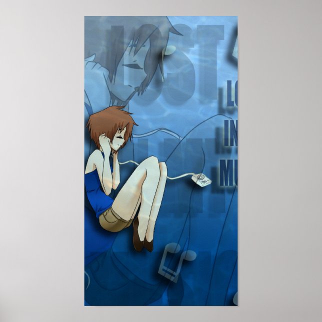 Poster perdu dans ma musique (Devant)