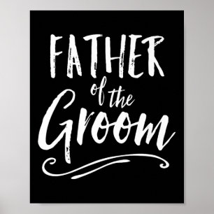 Poster Père De La Groom Mariage Fête Famille Papa Paren