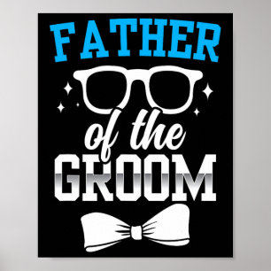 Poster Père Du Mariage De La Fête Groom Dit Bachelor