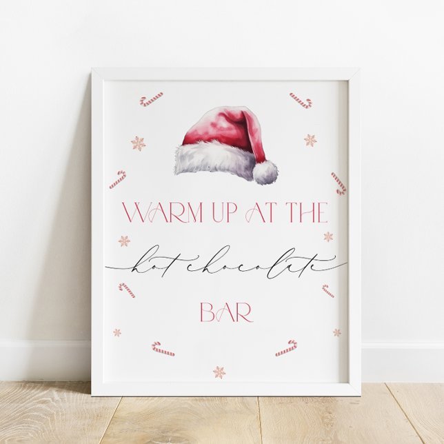 Poster Père Noël Baby Christmas Hot Chocolate Bar Baby sh (Créateur téléchargé)