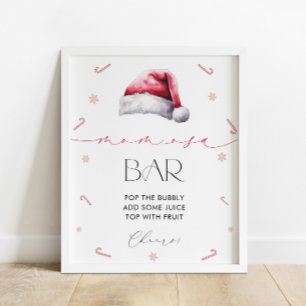 Poster Père Noël Baby Christmas Mom-Osa Bar Baby shower