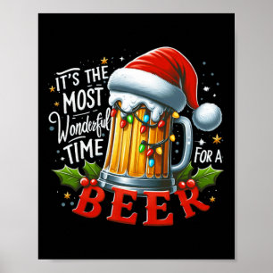 Poster Père Noël C'est le moment le plus merveilleux pour