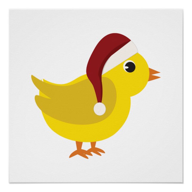 Poster Père Noël chick (Devant)