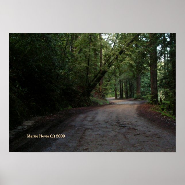 Poster Père Noël Cruz Mountain Road Imprimer - Sélectionn (Devant)