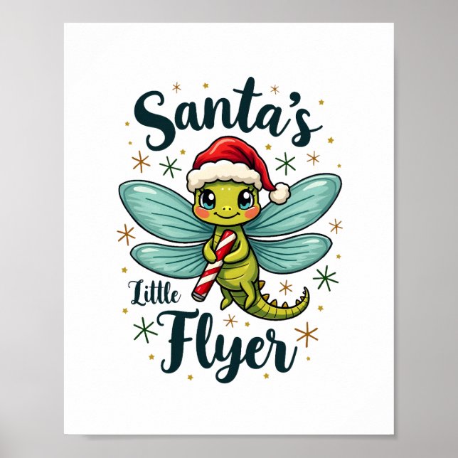 Poster Père Noël Dragonfly (Devant)