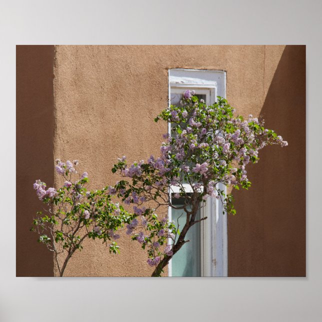 Poster Père Noël Fe, Nouveau-Mexique, Lilacs (Devant)