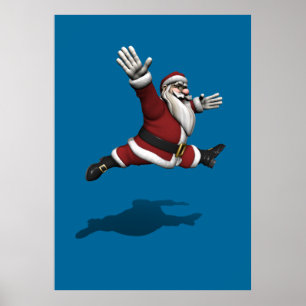 Poster Père Noël Grand Jete