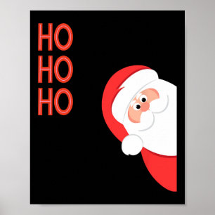 Poster Père Noël Hooho Noël Nouvel An Hommes Femmes Enfan