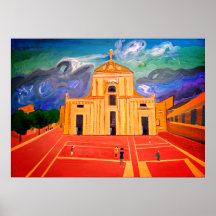 Père Noël Maria Degli Angeli Italie Acrylique
