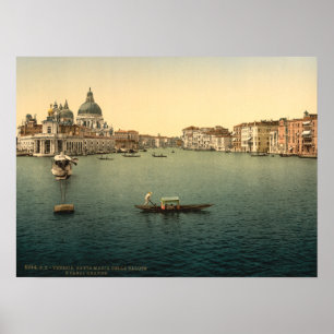 Poster Père Noël Maria della Salute, Venise, Italie
