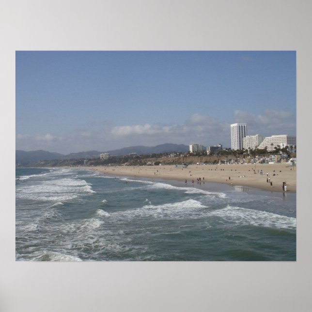Poster Père Noël Monica, Californie (Devant)