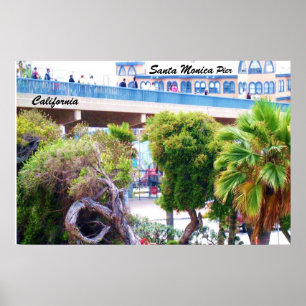 POSTER PÈRE NOËL MONICA PIER MOUSE