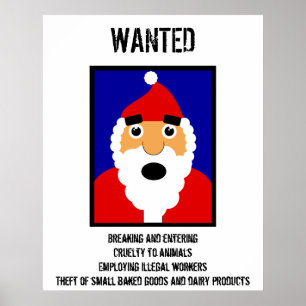 Poster Père Noël Recherché