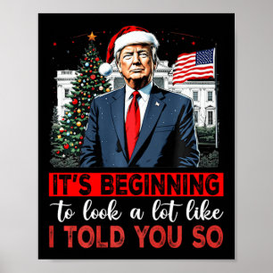 Poster Père Noël Trump commence à ressembler beaucoup à m