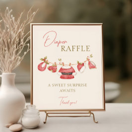 Poster Père Noël Vêtements pour bébés Baby shower pour ga