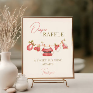 Poster Père Noël Vêtements pour bébés Baby shower pour ga