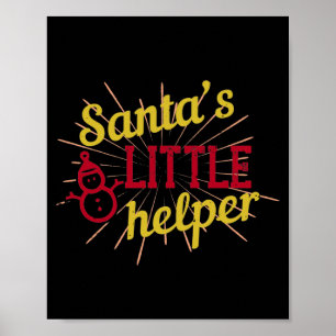 Poster Père Noël's Little Helper