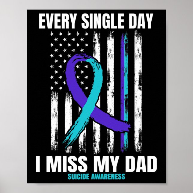 Poster Père Papa Suicide Sensibilisation Prévention Usa A (Devant)
