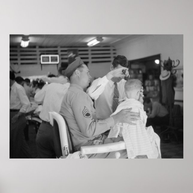 Poster Père Son Barber Expérience 1940 (Devant)