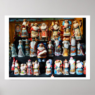 Poster pères noël russes