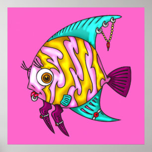 Poster Perforations de poissons