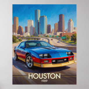 Poster Performance de la route urbaine à Houston Texas 19