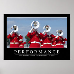 Poster Performance : Devis inspirant