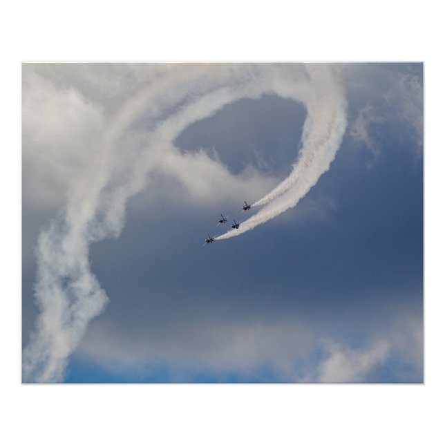 Poster Performances du spectacle aérien (Devant)