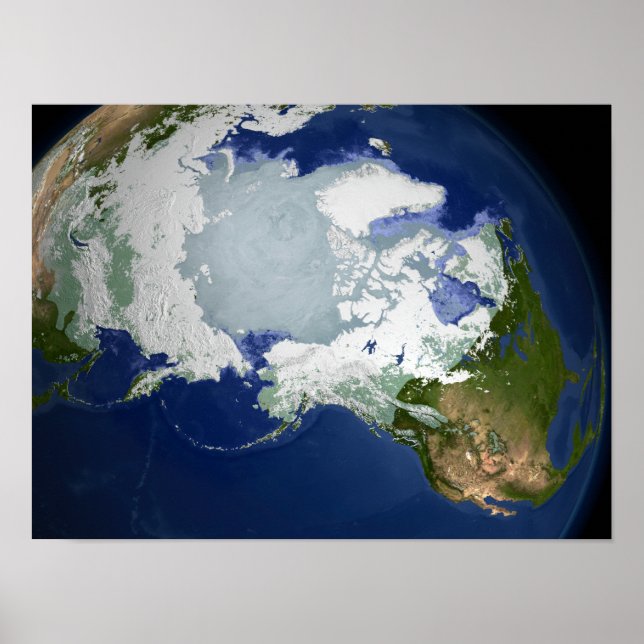 Poster Pergélisol circum-arctique (Devant)