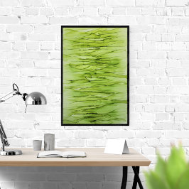 Poster Péridot vert Abstrait