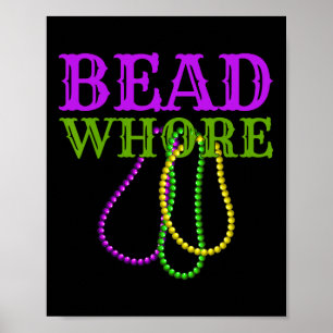 Poster Perle Amusante Humour Adulte Mardi Gras Costume de