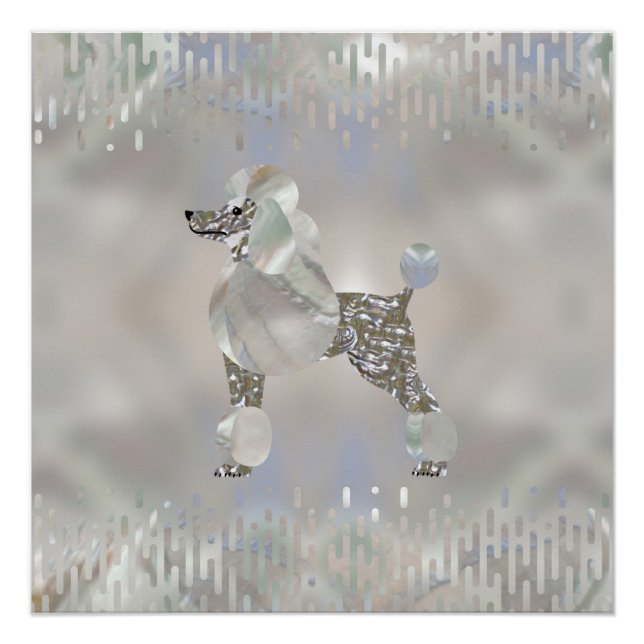 Poster Perle de luxe et caniche d'Abalone (Devant)
