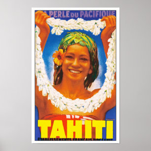 Poster ~ Perle du Pacifique du Tahiti