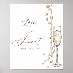 Poster Perles Et Parrain Mariage Devinette L'Amour Est Do