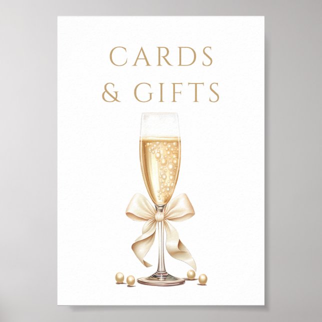 Poster Perles et poursuites Cartes de Fêtes des mariées e (Devant)